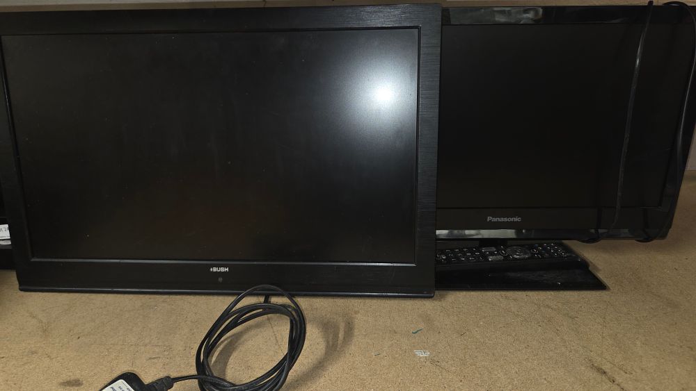 Lot 244 – Two Televisions by Bush and Panasonic with remote