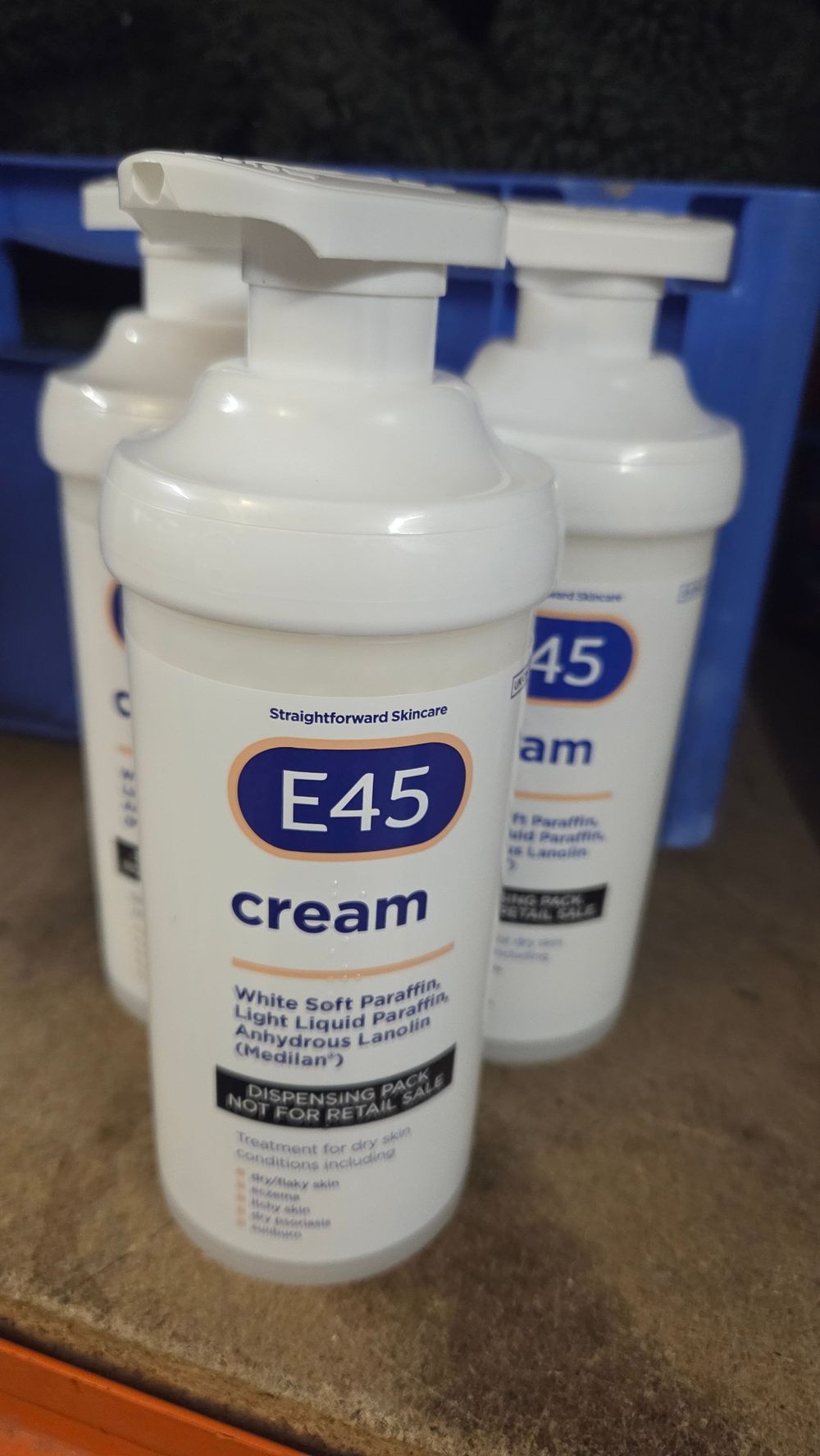 Lot 355 – Three E45 Cream Dispensing Pack Pump Bottles
