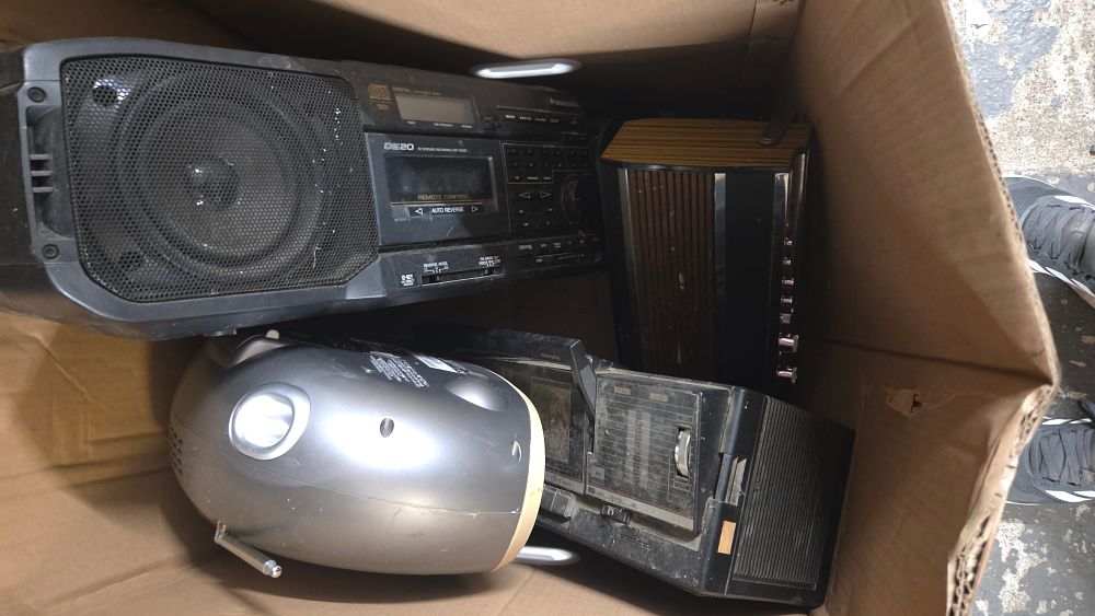 Lot 380 – A Collection of Portable Radios and Boomboxes including Panasonic working order