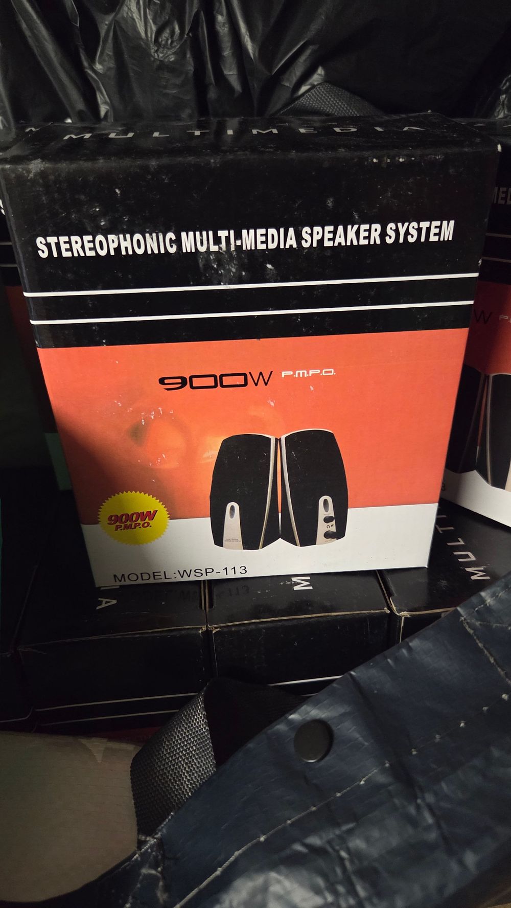 Lot 388 – Eight Boxed Stereophonic Multi-media Speaker Systems Model WSP-113
