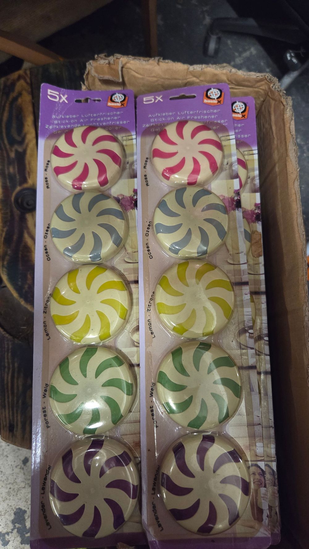 Lot 389 – Three Boxes of basic X Stick-on Air Fresheners