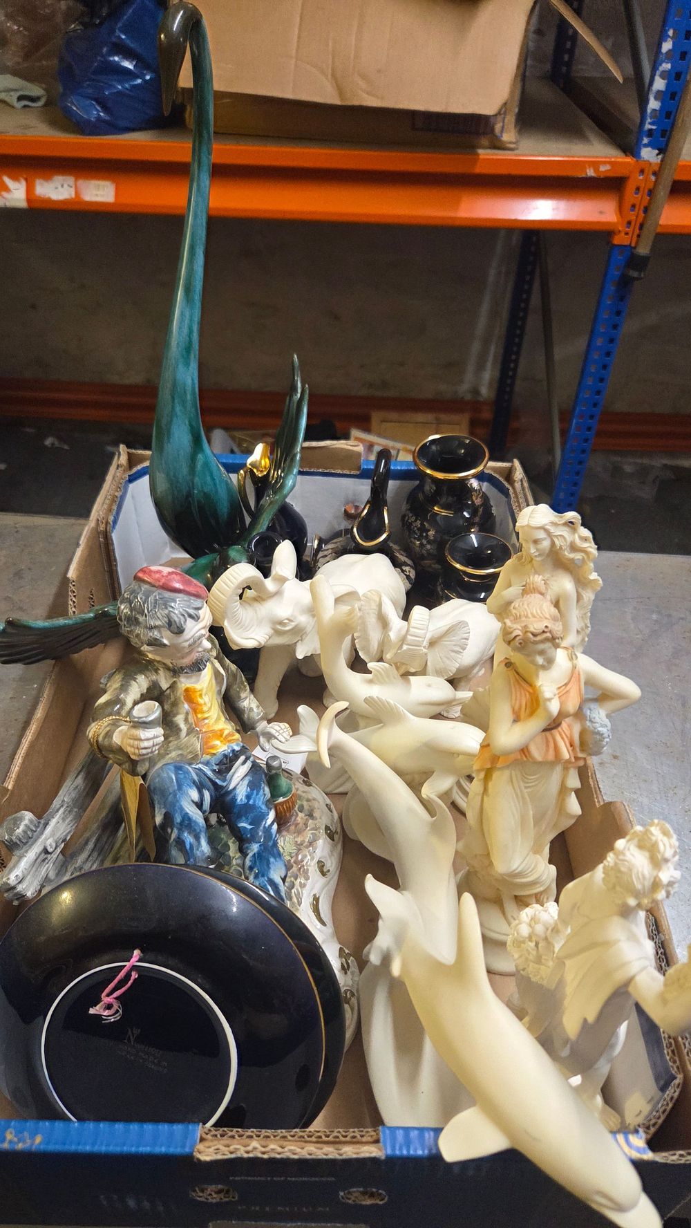 Lot 378 – A Collection of Decorative Ceramic and Resin Figurines and Vases