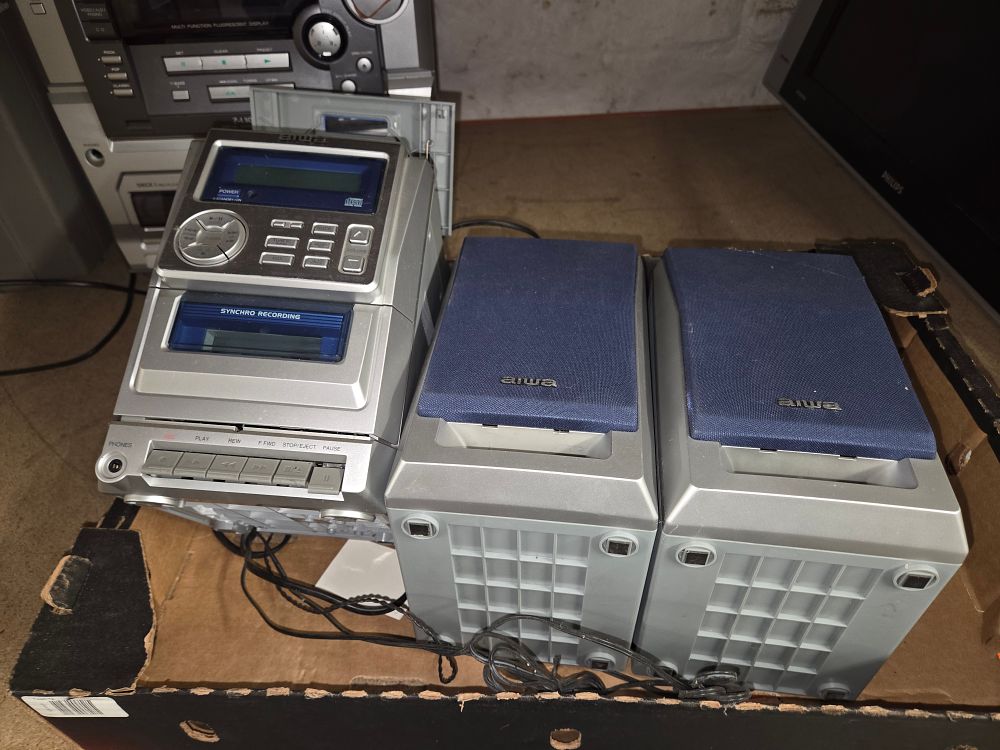 Lot 494 – Three Aiwa LCX-137 Micro Component Stereo System Units