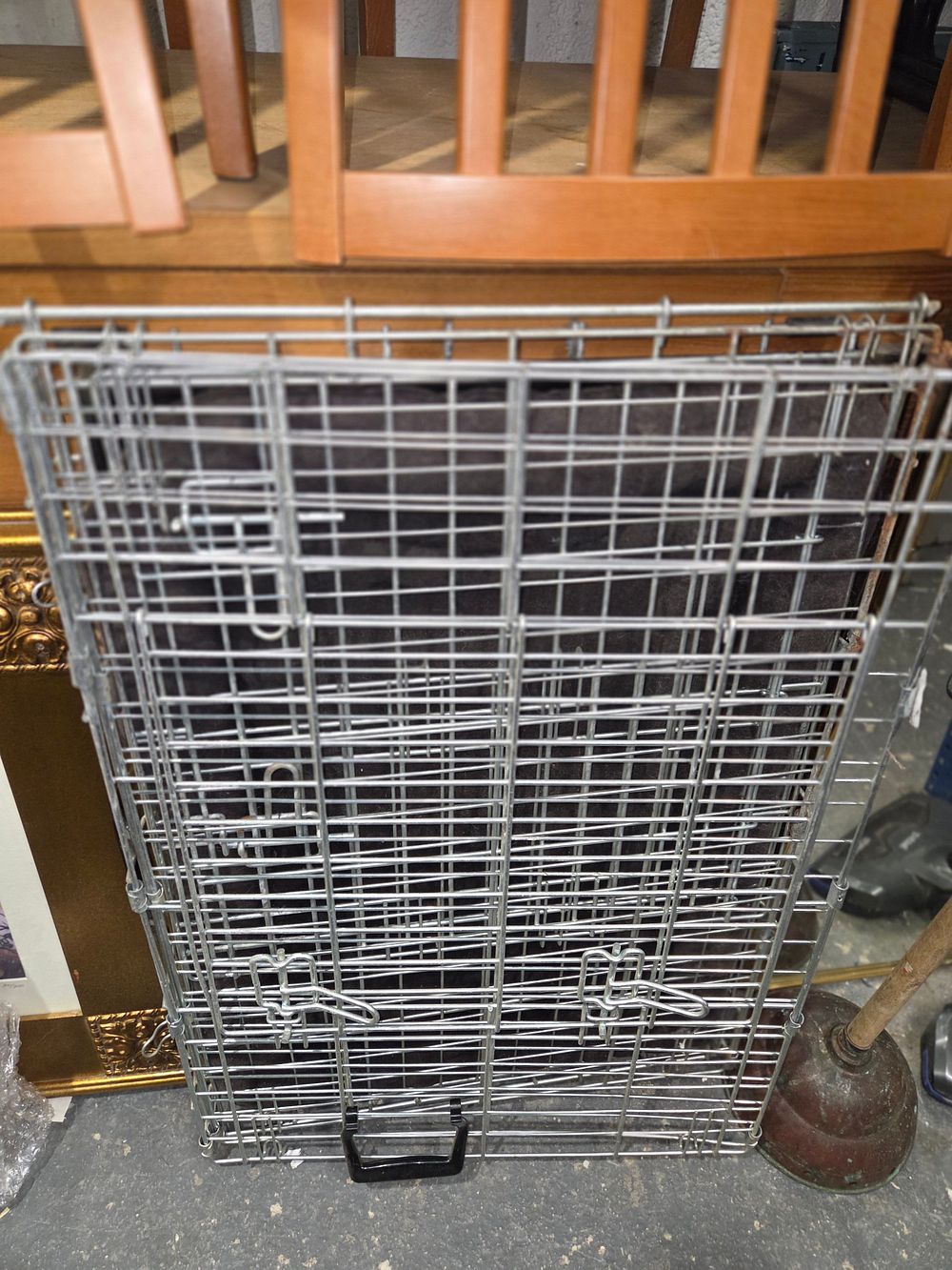 Lot 540 – A Folding Metal Wire Pet Crate