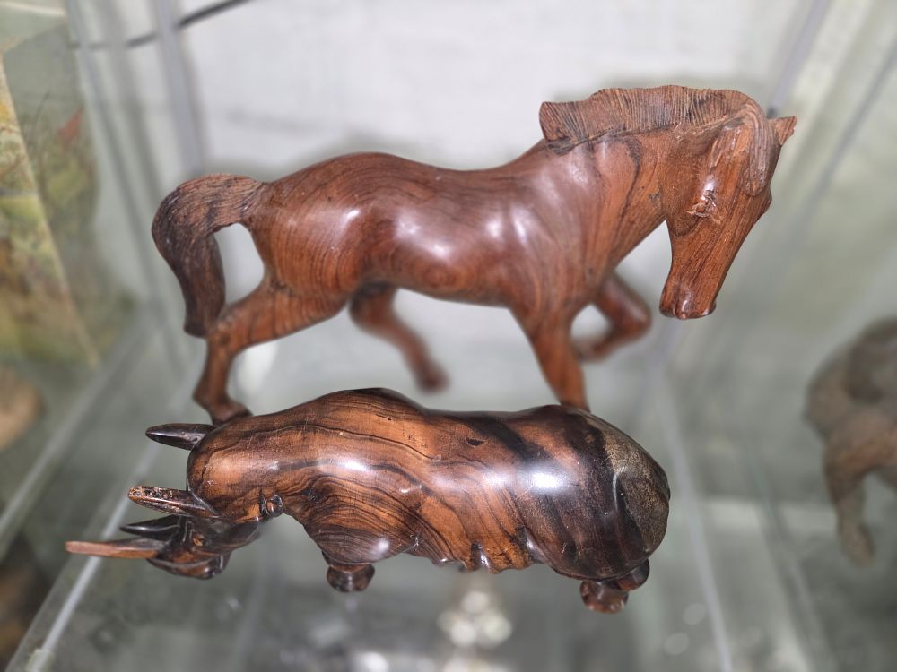 Lot 603 – A Collection of Hand Carved Chinese Boxwood Animal Figurines