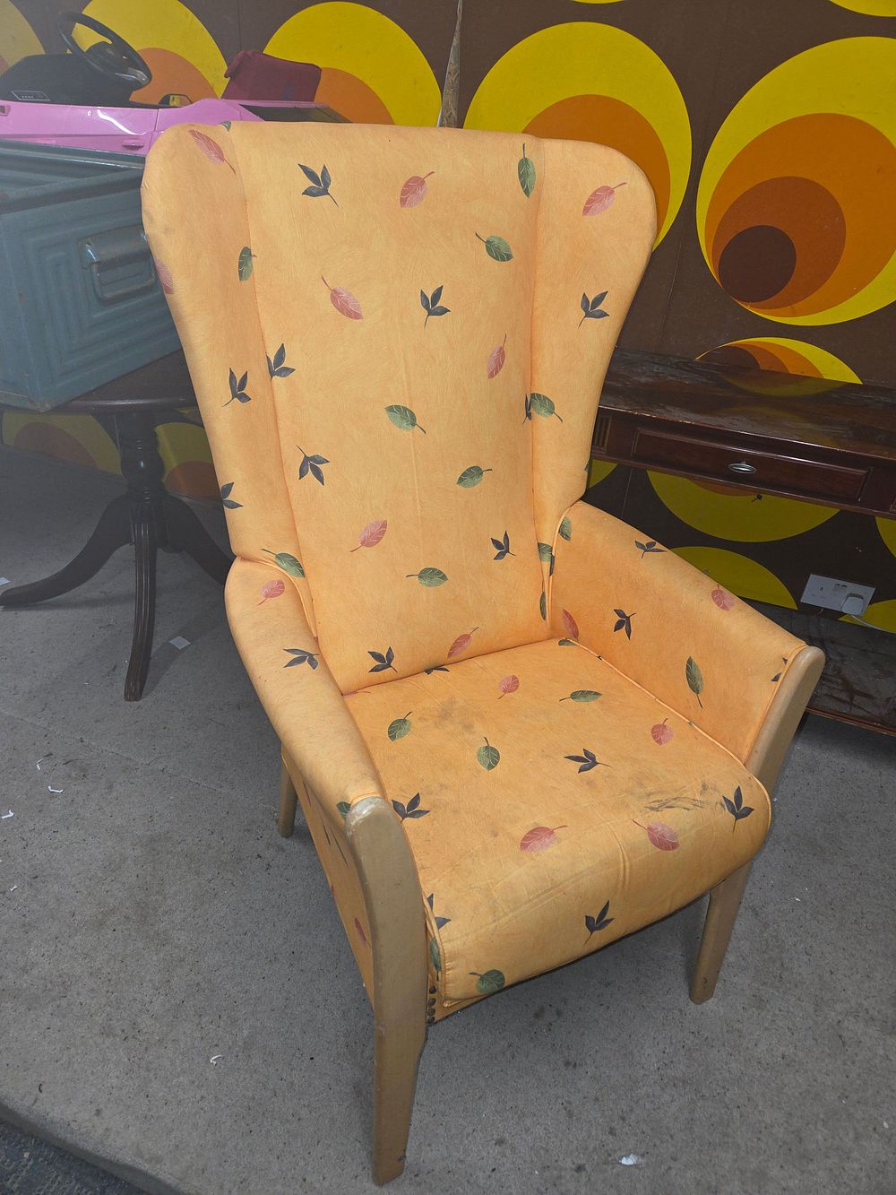 Lot 568 – A Pair of Art Deco Style Upholstered Armchairs