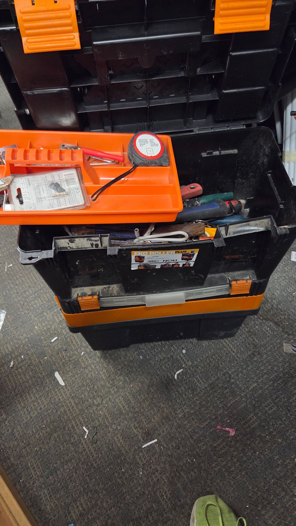 Lot 152 – EKO ROLLER PLUS Toolbox and a Collection of Hand Tools