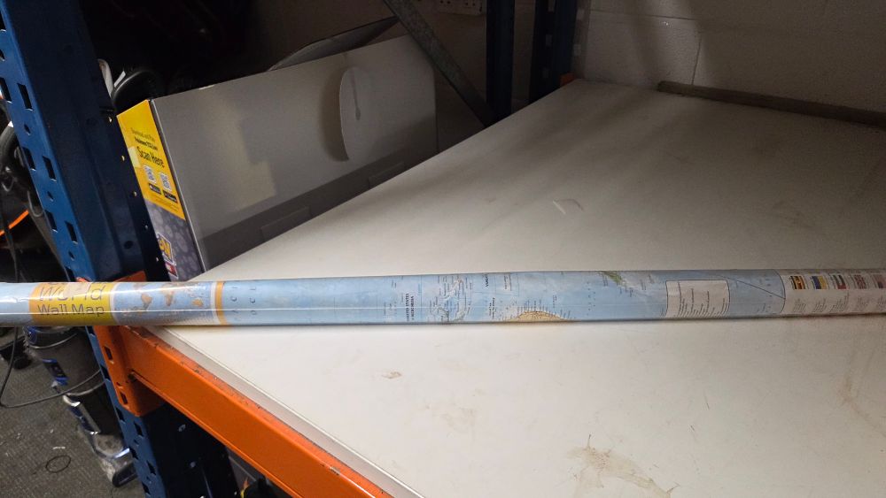 Lot 173 – Collins World Wall Map