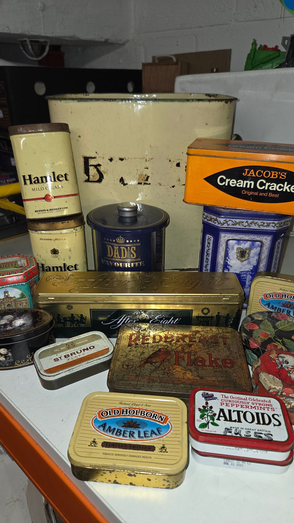 Lot 233 – A Collection of Vintage Metal Advertising and Storage Tins
