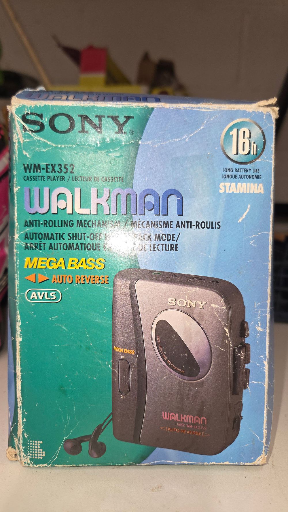 Lot 241 – Sony Walkman WM-EX352 Portable Cassette Player in Box
