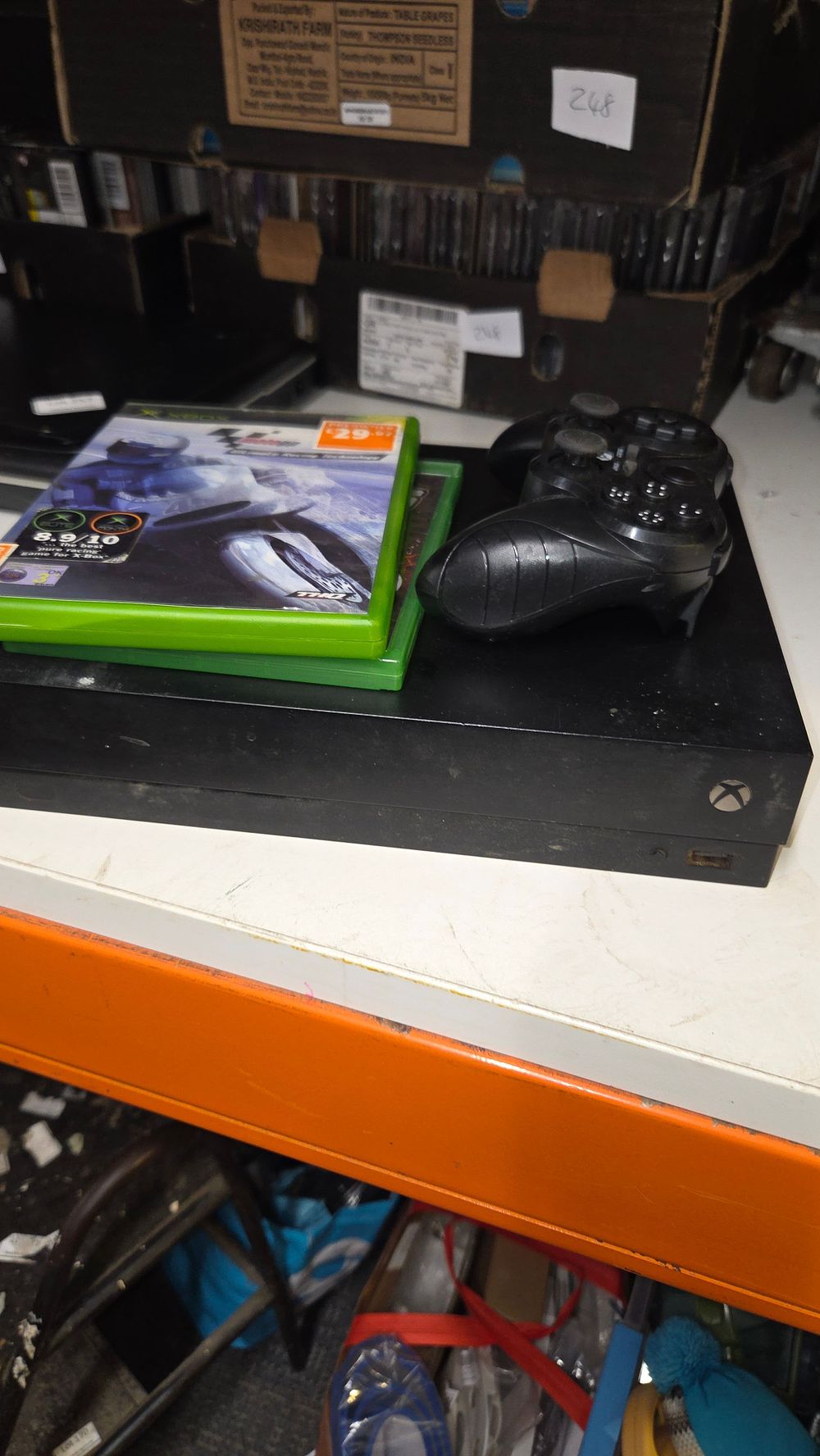 Lot 258 – Microsoft Xbox One X Console, Two Games and Controller
