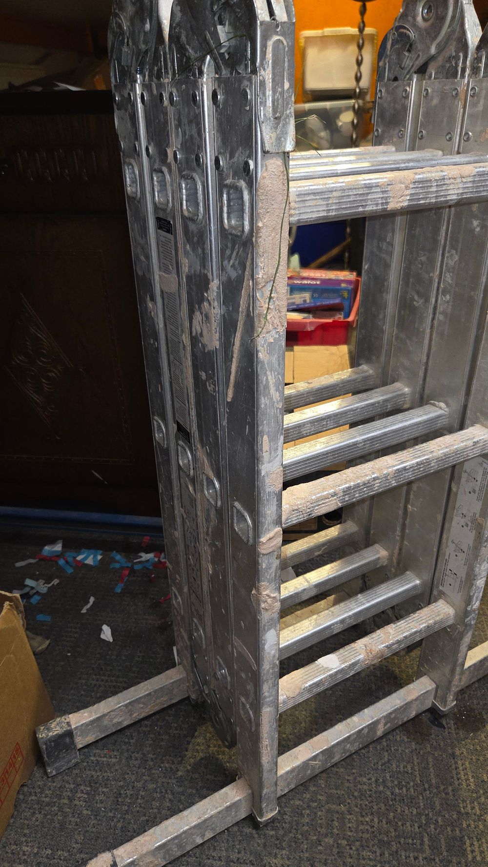 Lot 273 – Aluminium articulated multi-position ladder
