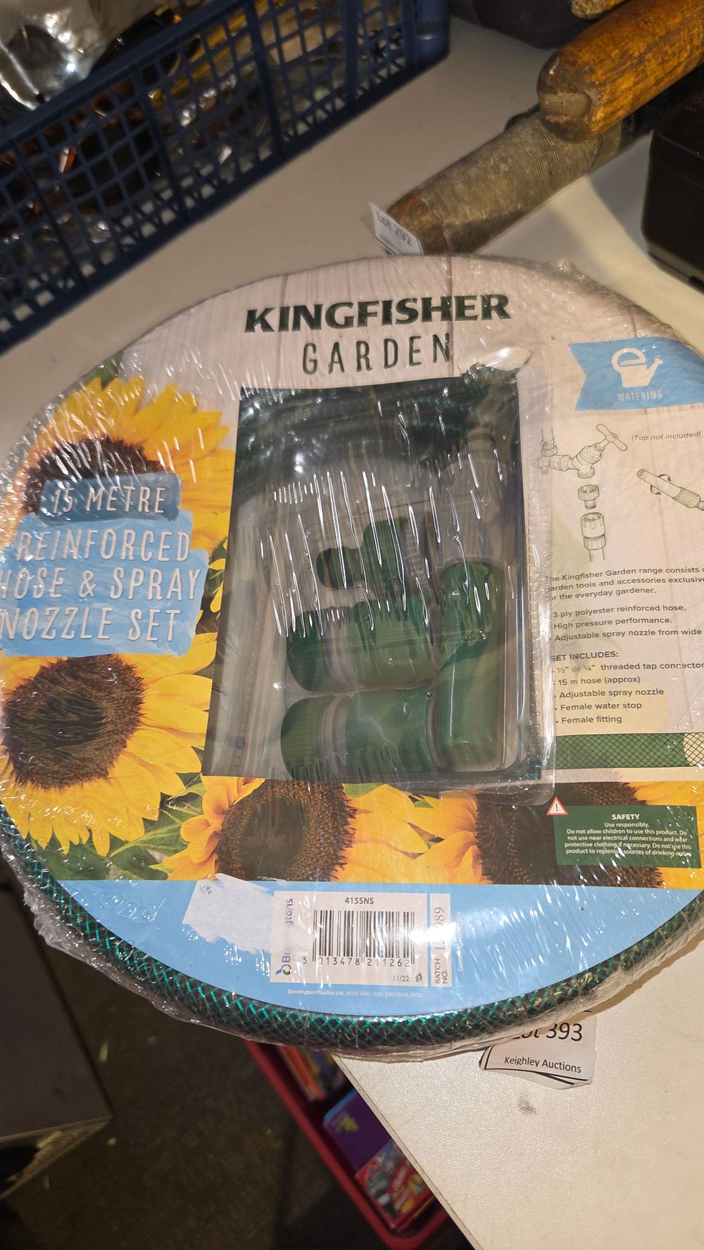 Lot 293 – Kingfisher Garden 15 Metre Reinforced Hose and Spray Nozzle Set
