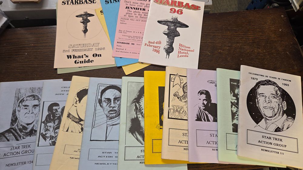 Lot 329 – A Collection of Star Trek Action Group Newsletters and Convention Ephemera
