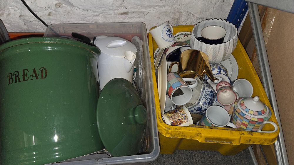 Lot 357 – Two Boxes of Kitchenware and Ceramics