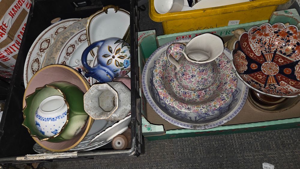 Lot 358 – Two Boxes of Ceramic Decorative Wares