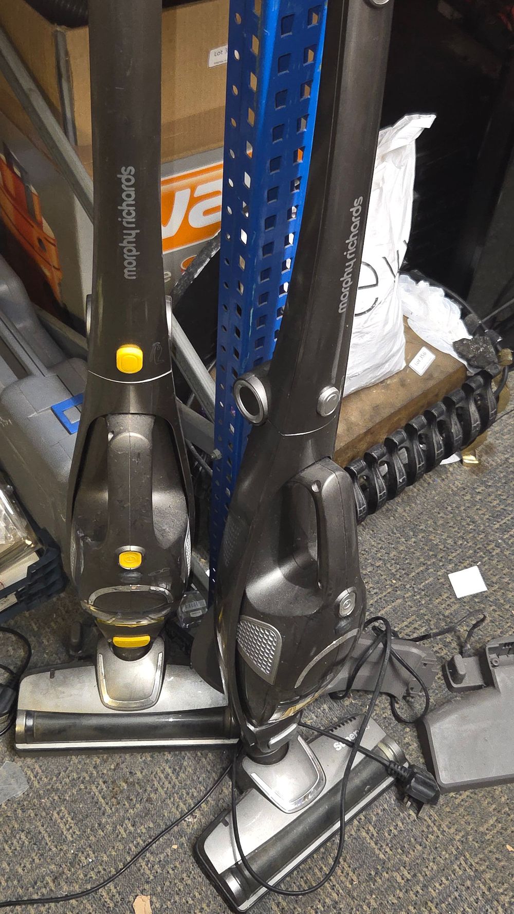 Lot 355 – Two Morphy Richards Stick Vacuum Cleaners