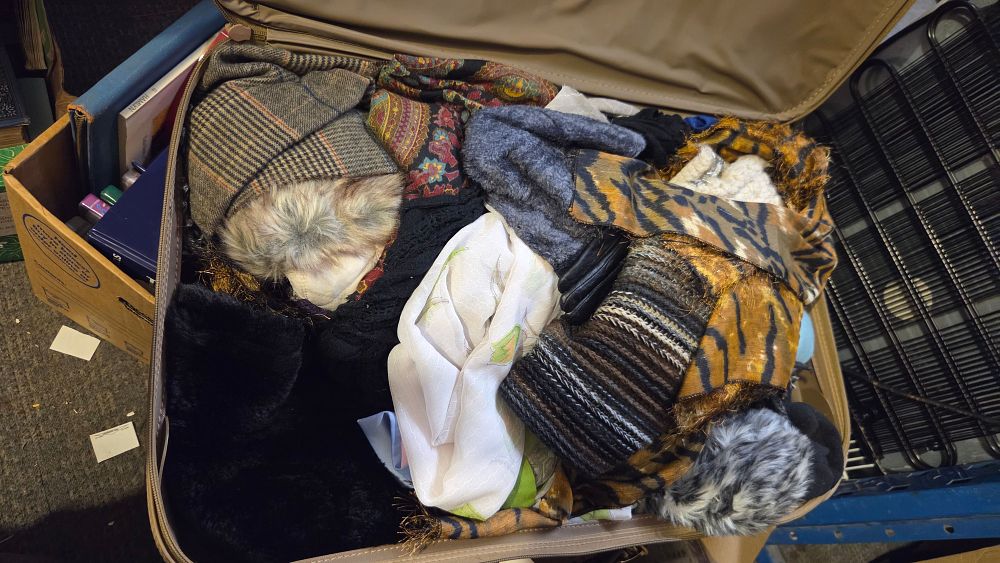 Lot 378 – Suitcase of Scarves and other fashion accessories