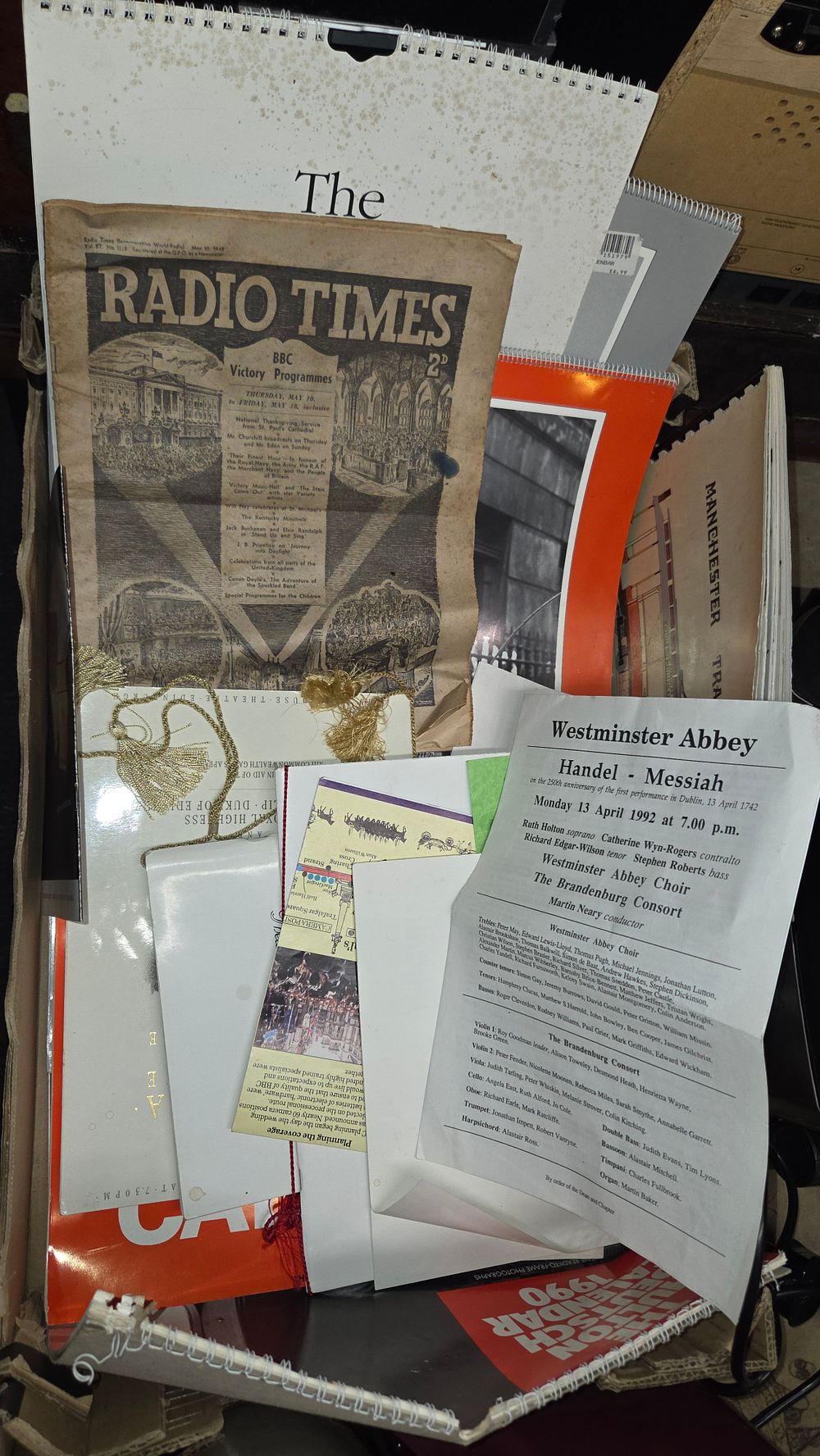 Lot 388 – A Collection of Vintage Ephemera and Programmes