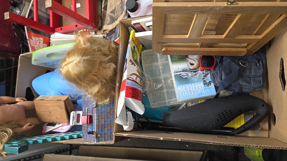 Lot 393 – Two Boxes of Household Items