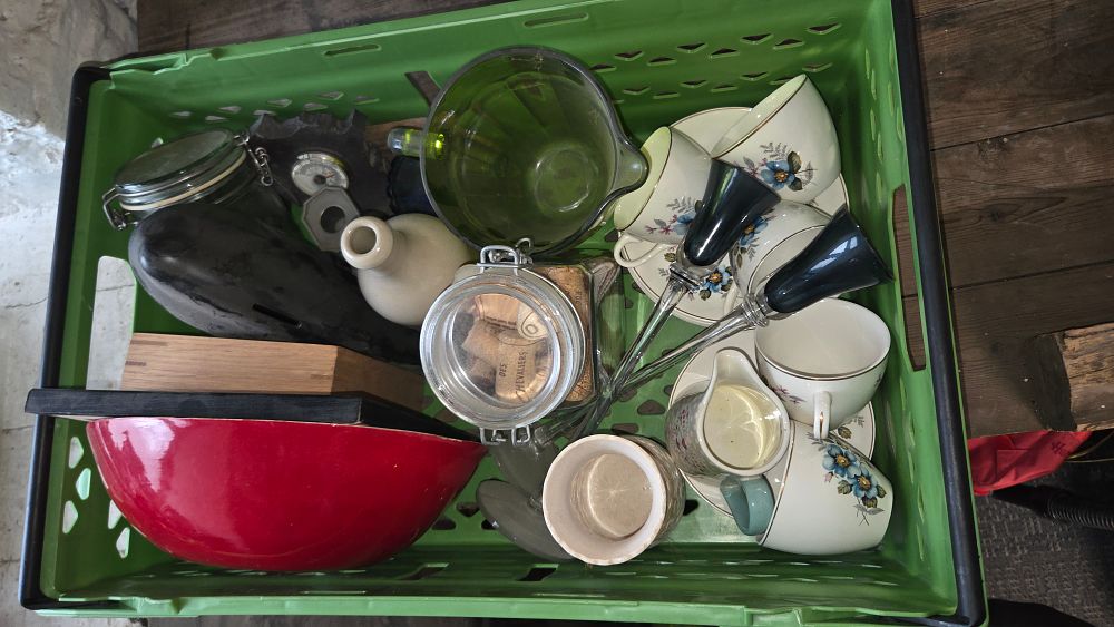 Lot 405 – A Collection of Household Items Including Ceramics and Glassware