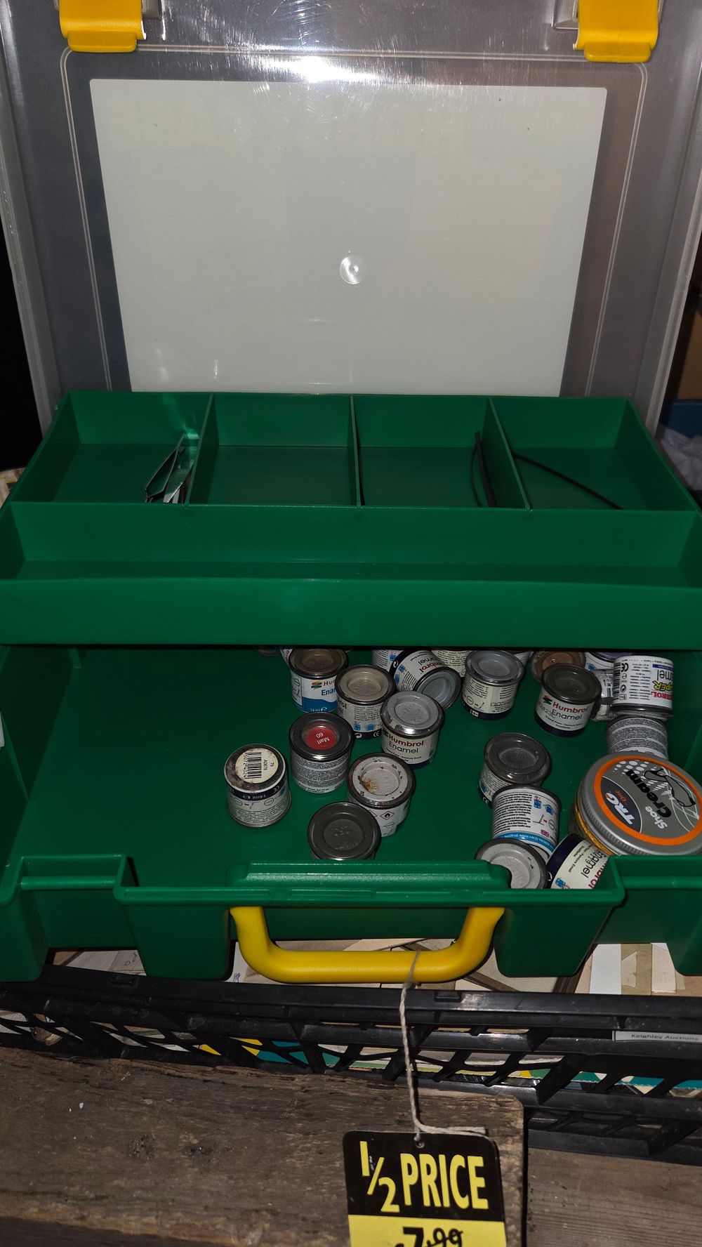 Lot 422 – A Woolworths Hobby Case and Collection of Humbrol Enamel Paints