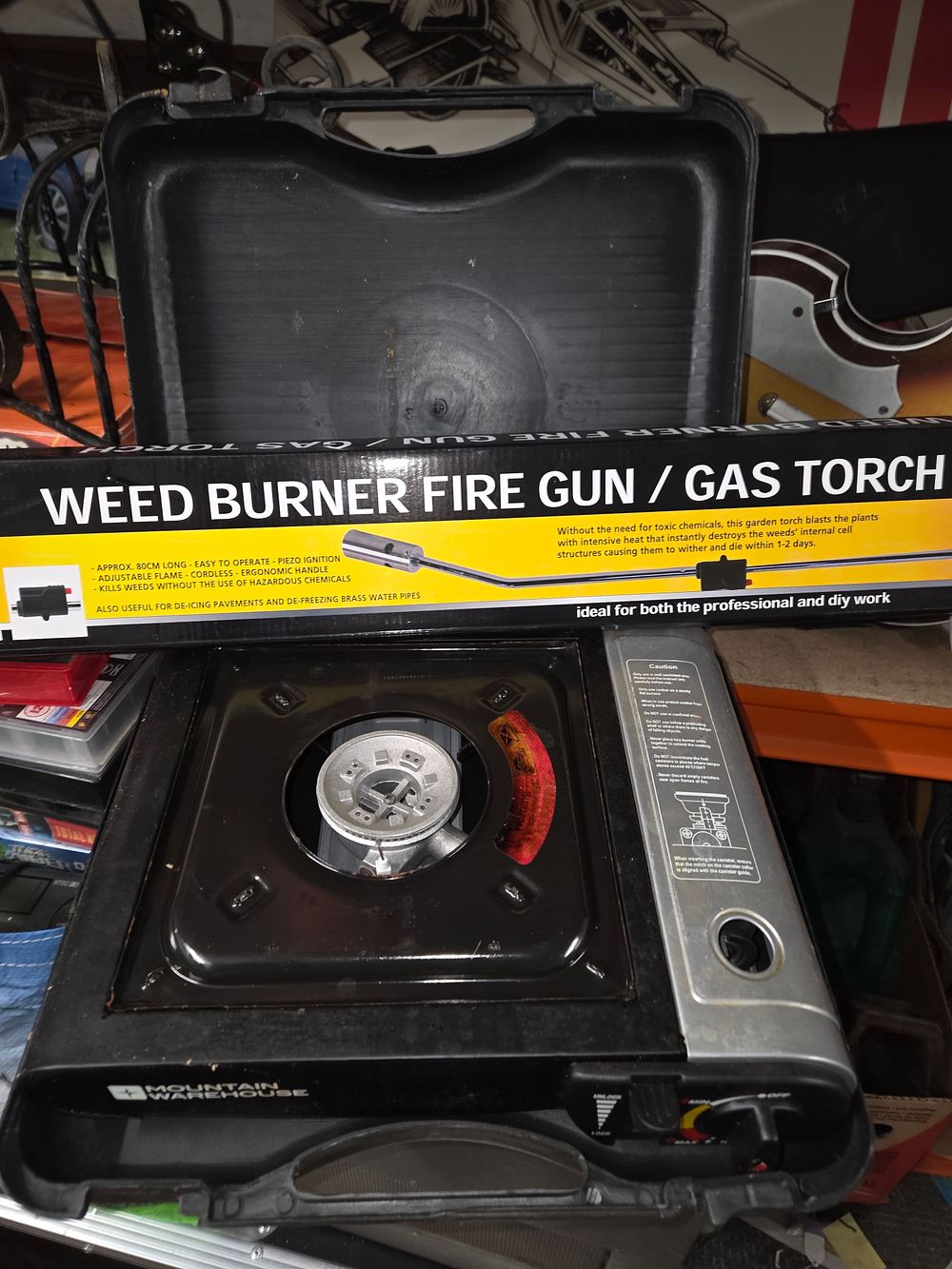 Lot 456 – Two items comprising a Weed Burner and portable stove