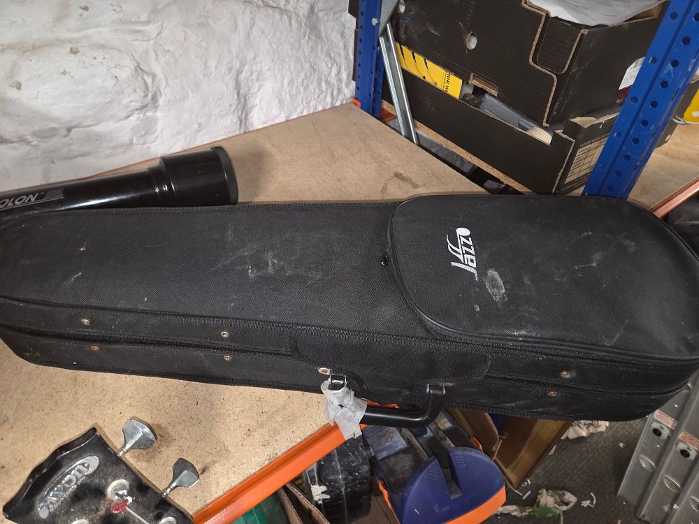 Lot 468 – A Jazz branded black violin case