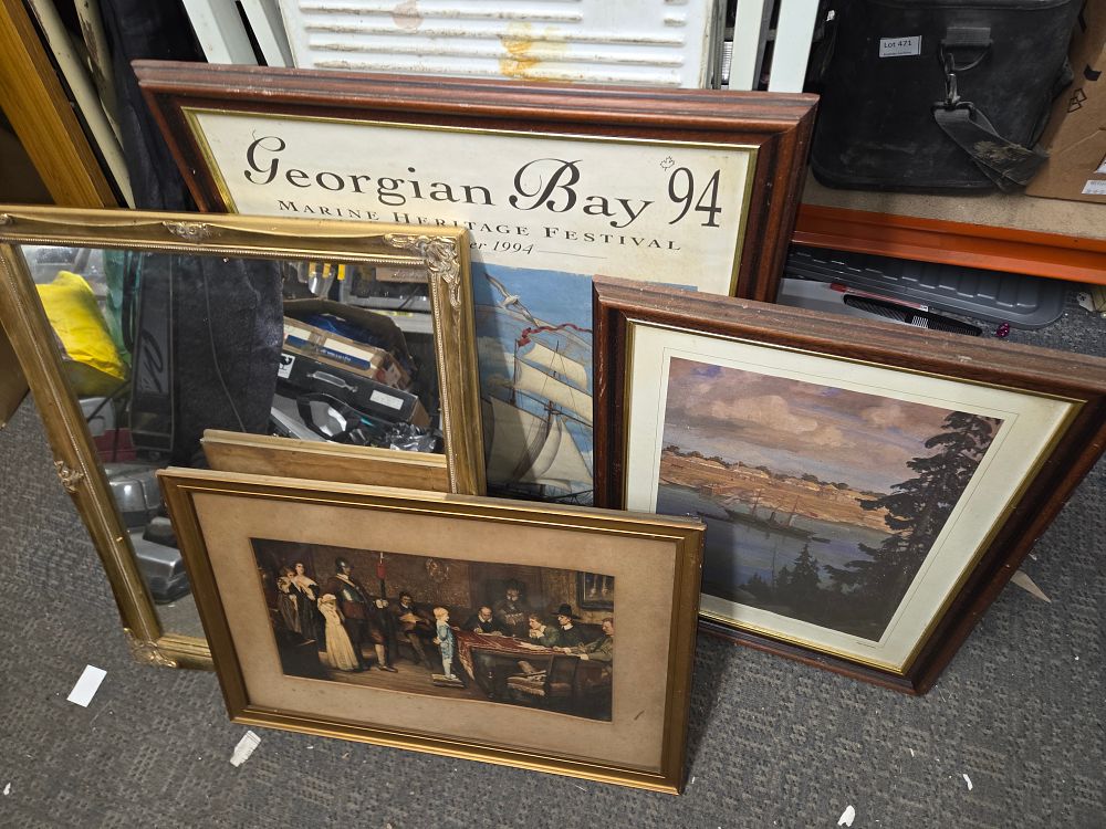 Lot 488 – A Collection of Framed Items