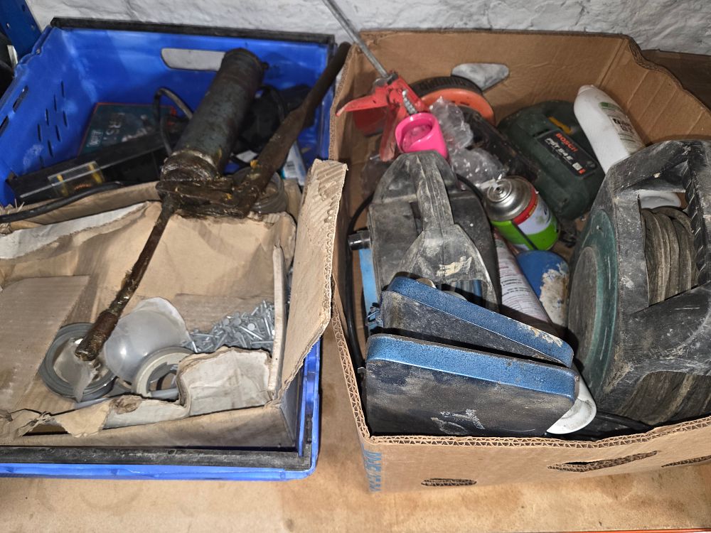 Lot 490 – A Collection of Assorted Power Tools Hand Tools and Hardware
