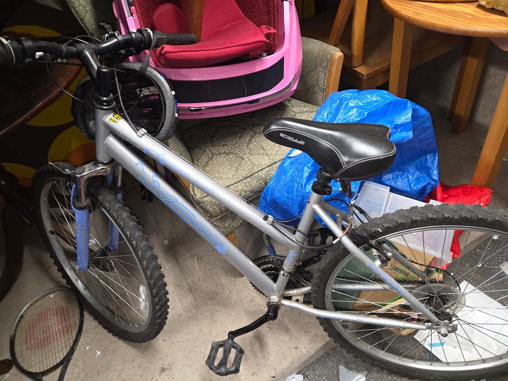 Lot 492 – Apollo Phase silver and blue mountain bike