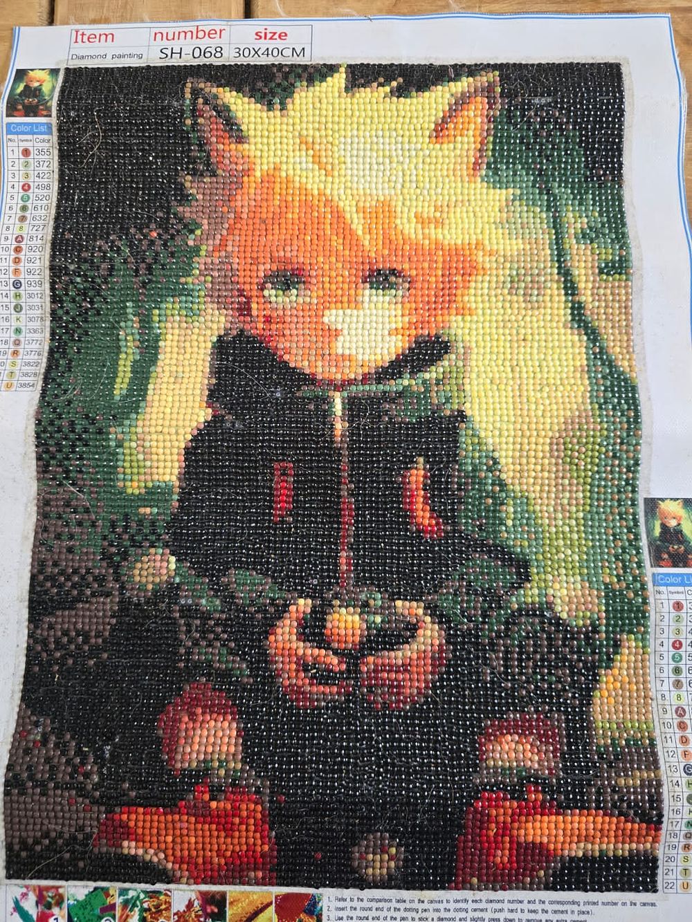 Lot 526 – A Collection of 9 Anime Diamond Art Painting Kits