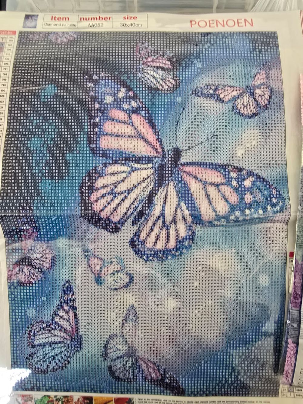 Lot 527 – Nine Butterfly Motif Diamond Painting Kits