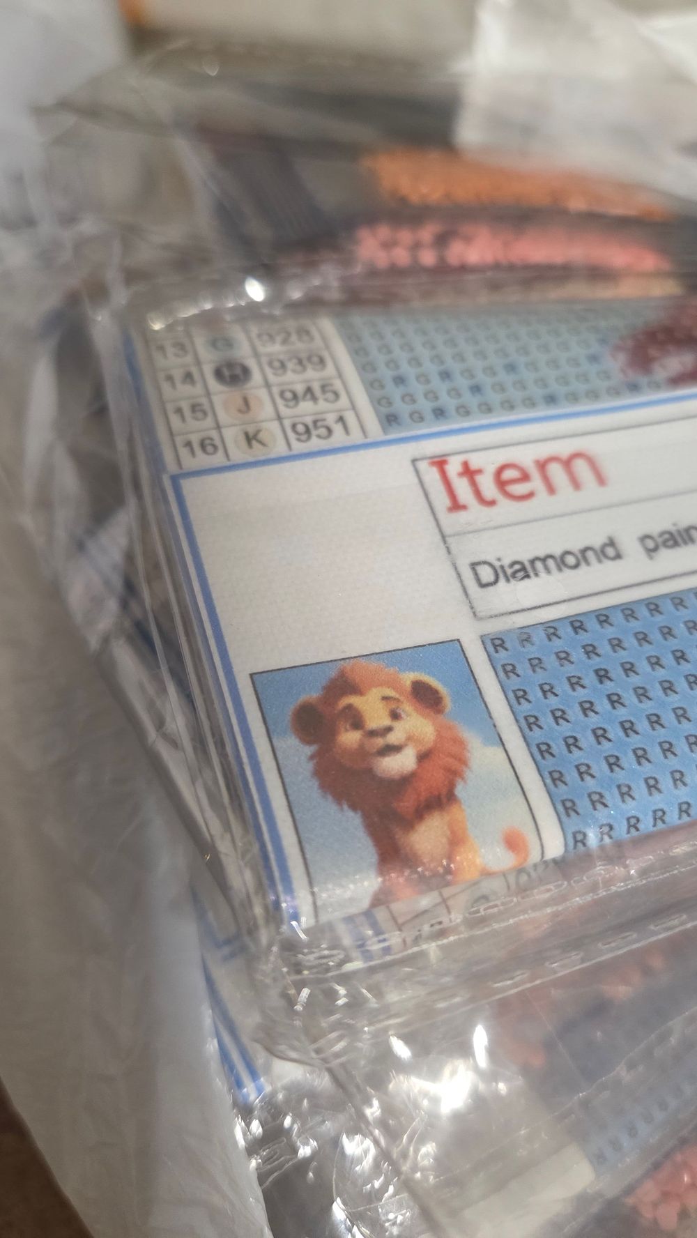 Lot 529 – Ten Cartoon Lion Diamond Painting Kits