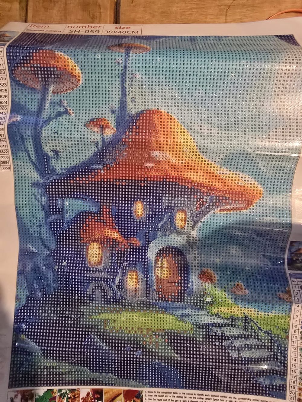 Lot 530 – Ten Mushroom House Diamond Painting Kits