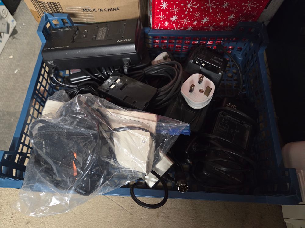 Lot 438 – A Collection of Sony Canon and JVC Electronic Accessories