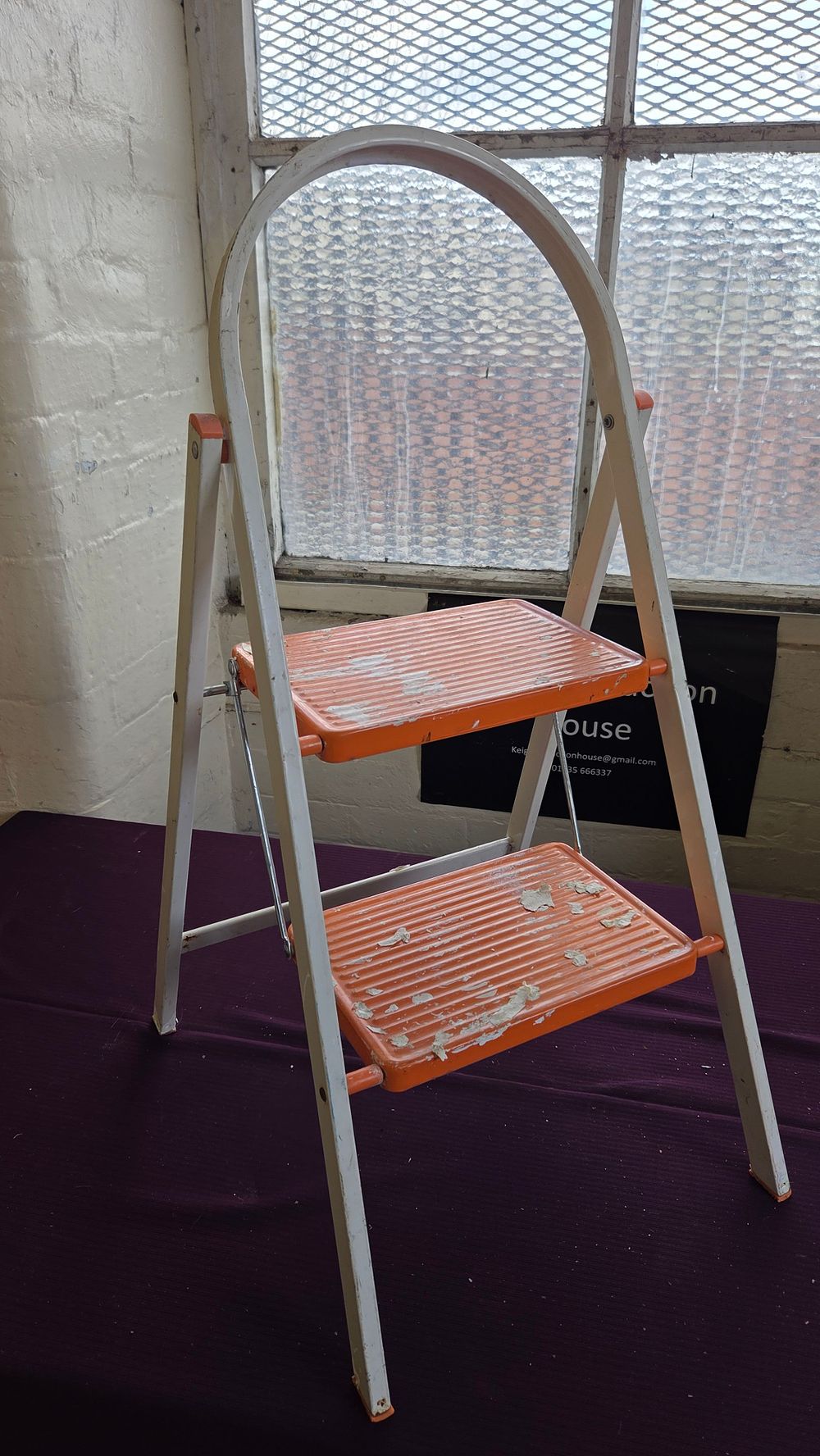 Lot 154 – Two Step Folding Metal Stepladder