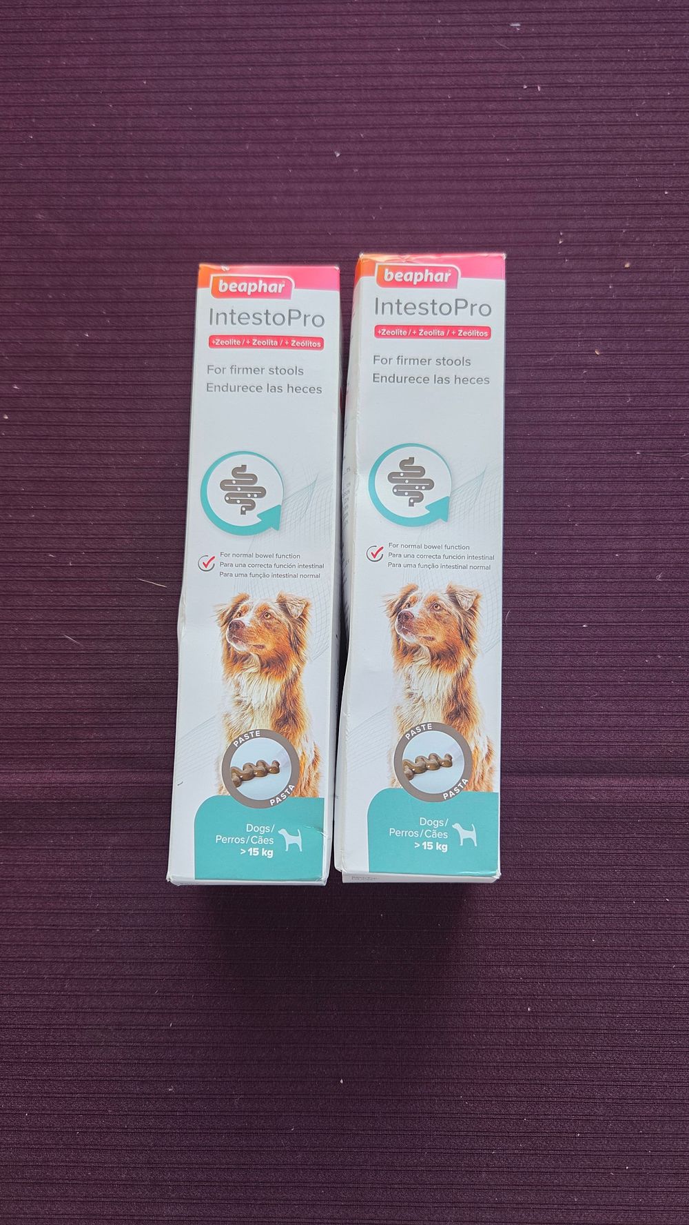 Lot 162 – Two Boxes of Beaphar IntestoPro stool firming dog paste