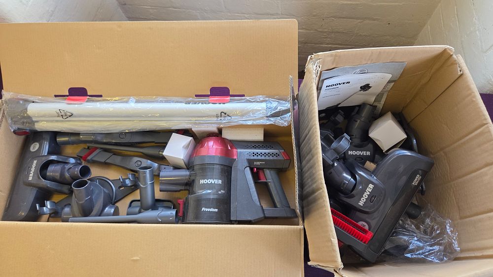 Lot 174 – Hoover Freedom Cordless Vacuum Cleaner with spare components