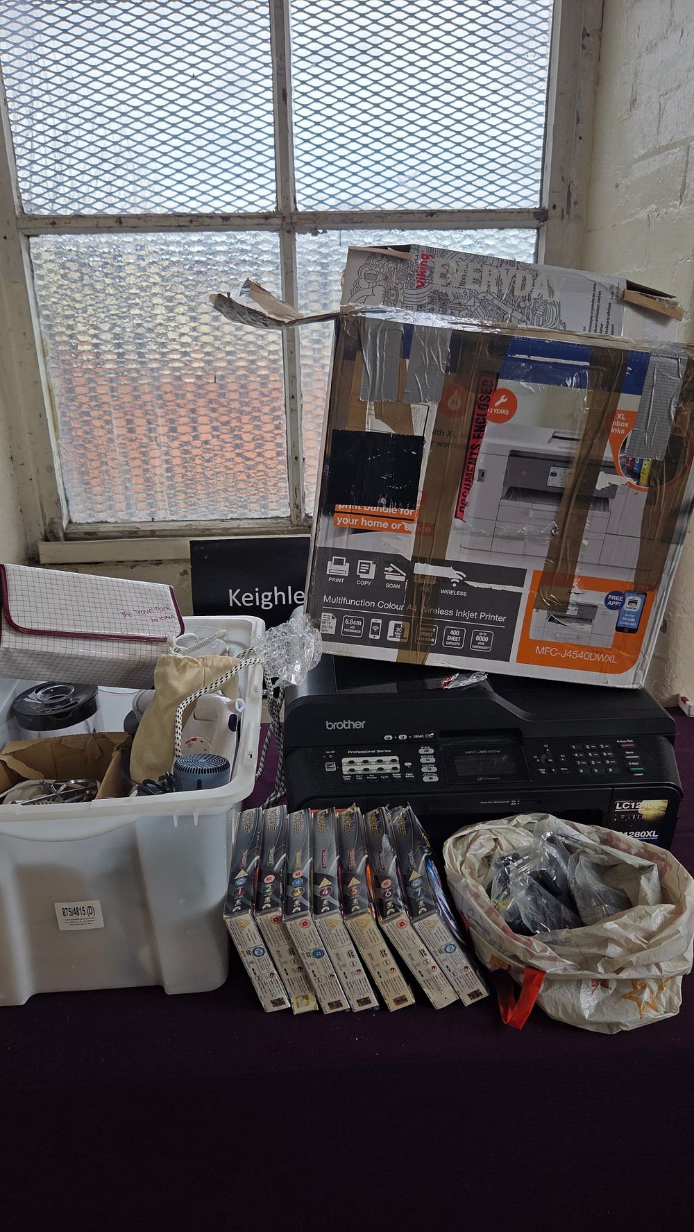 Lot 192 – Box of Electronics, Including Brother Printers, Star Trek DVDs Boxset