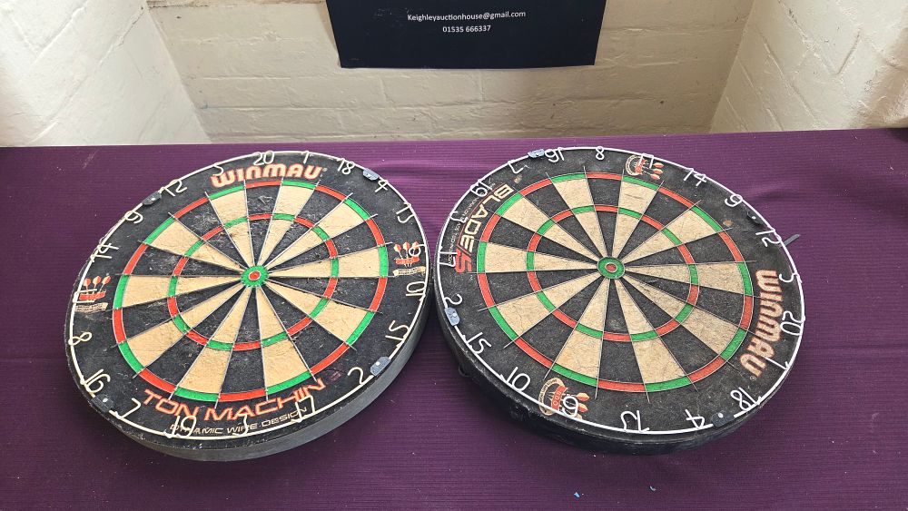 Lot 202 – Two Winmau Bristle Dartboards
