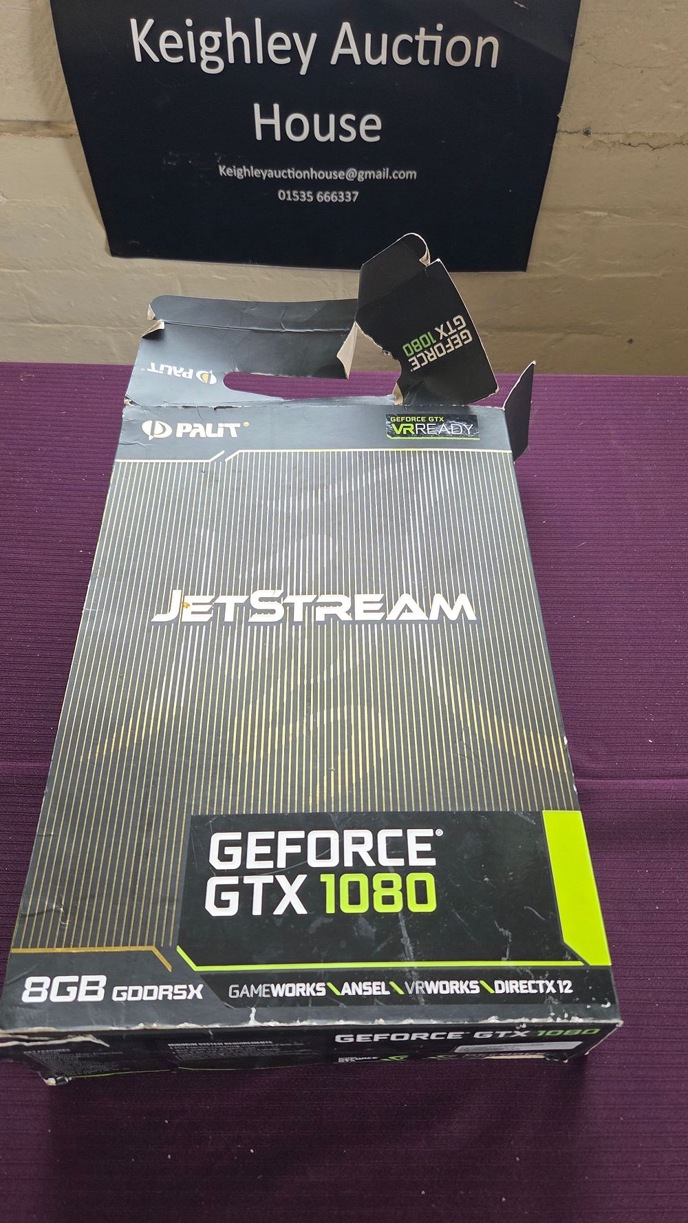 Lot 207 – Gigabyte Windforce Graphics Card and Palit GTX 1080 Box