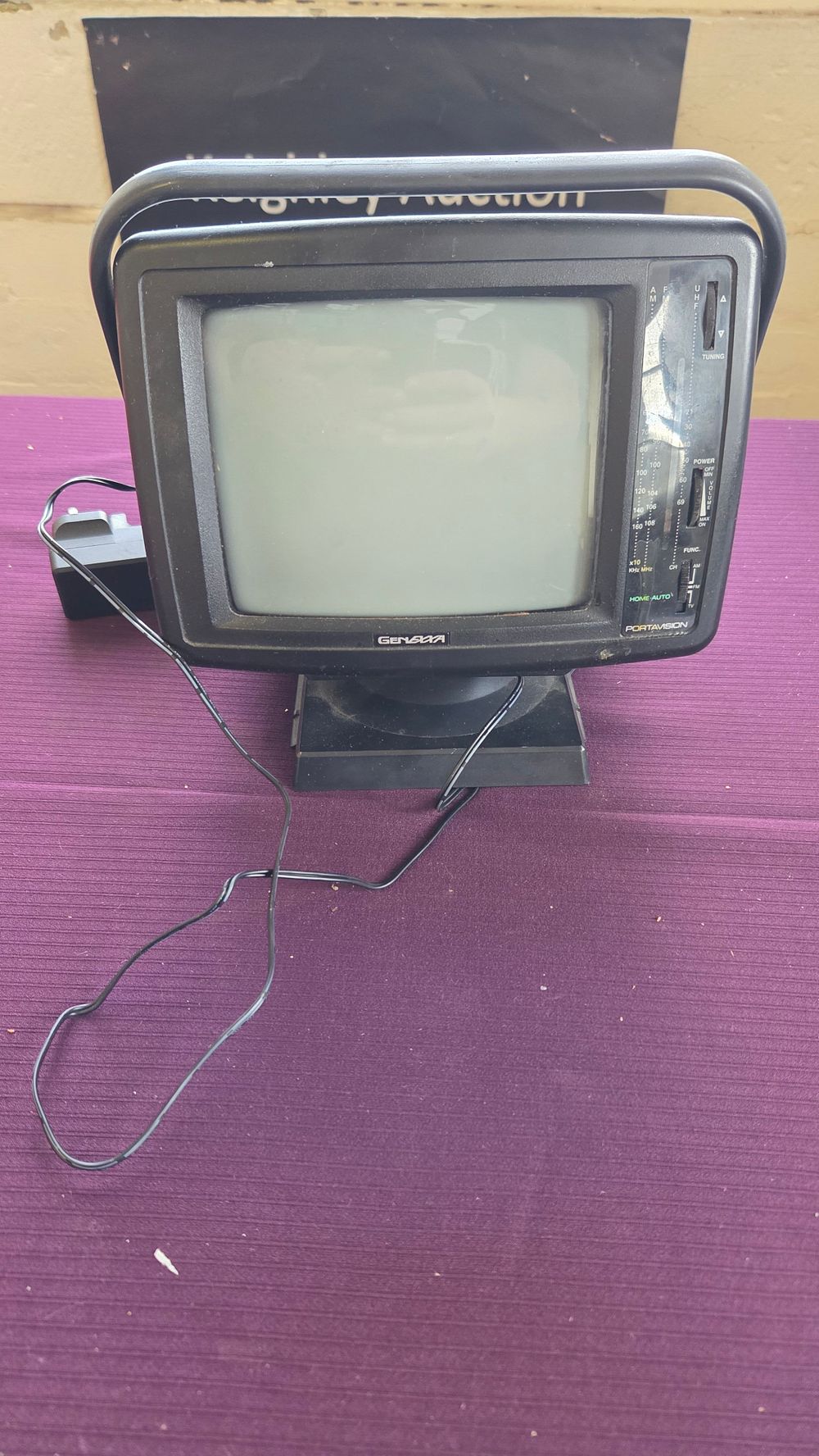 Lot 221 – A Genexxa Portavision Portable Television and Radio