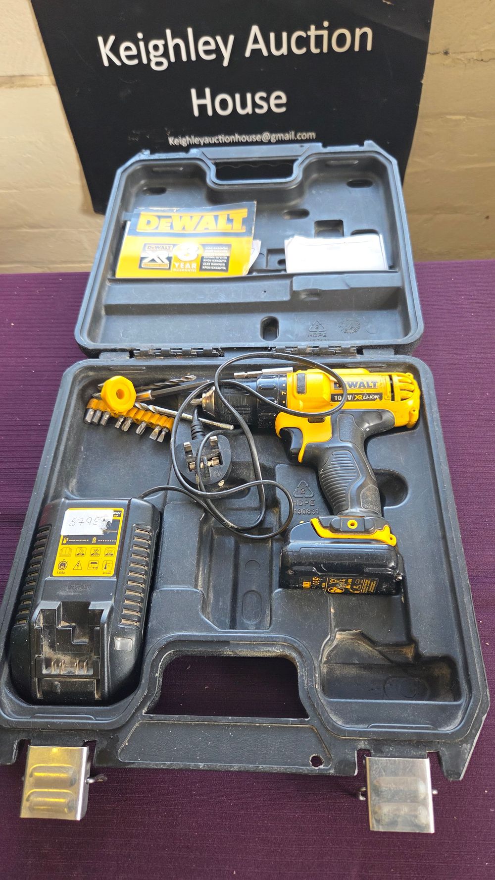 Lot 223 – DeWalt 10.8V XR Cordless Drill Driver Set
