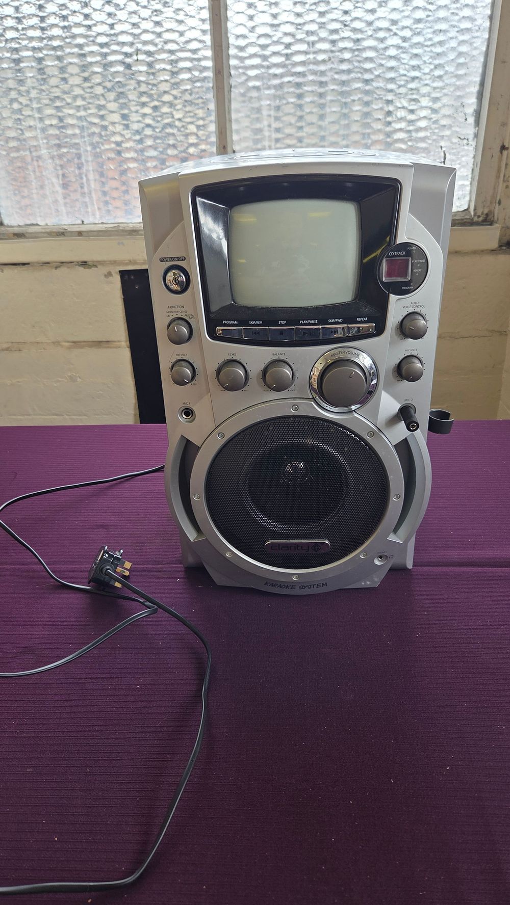 Lot 227 – Clarity Vision LS-9 Karaoke Machine with Integrated CRT Monitor