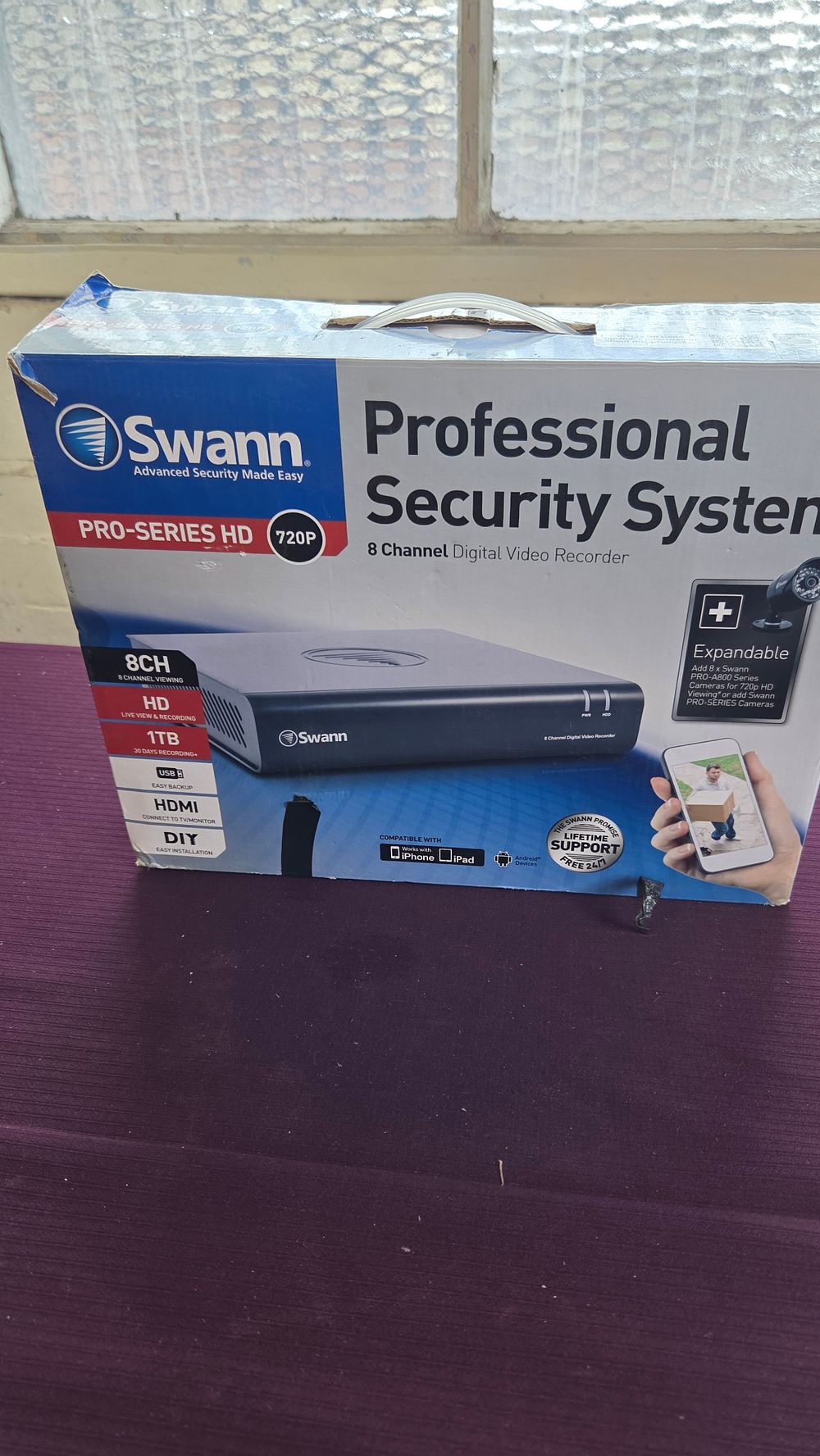Lot 265 – Swann Pro-Series HD 720P 8-Channel Digital Video Recorder with 1TB Hard Drive