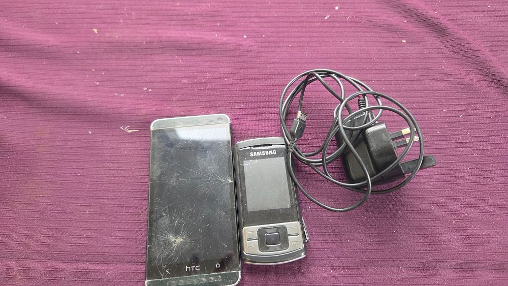 Lot 306 – Two Mobile Phones HTC One M7 Quad-core and Samsung SGH Slider