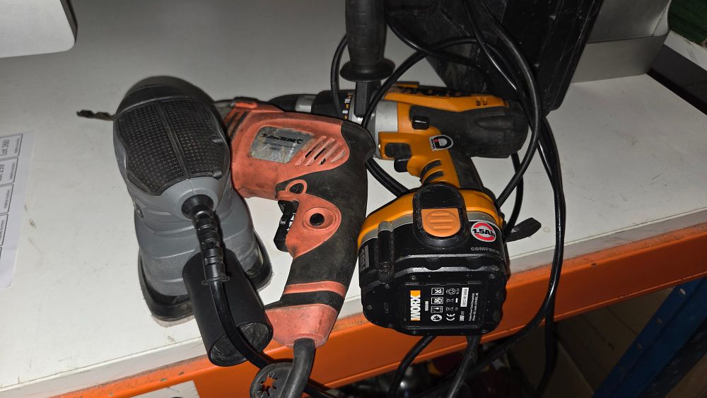 Lot 230 – A Trio of Power Tools Including Silverline and Worx
