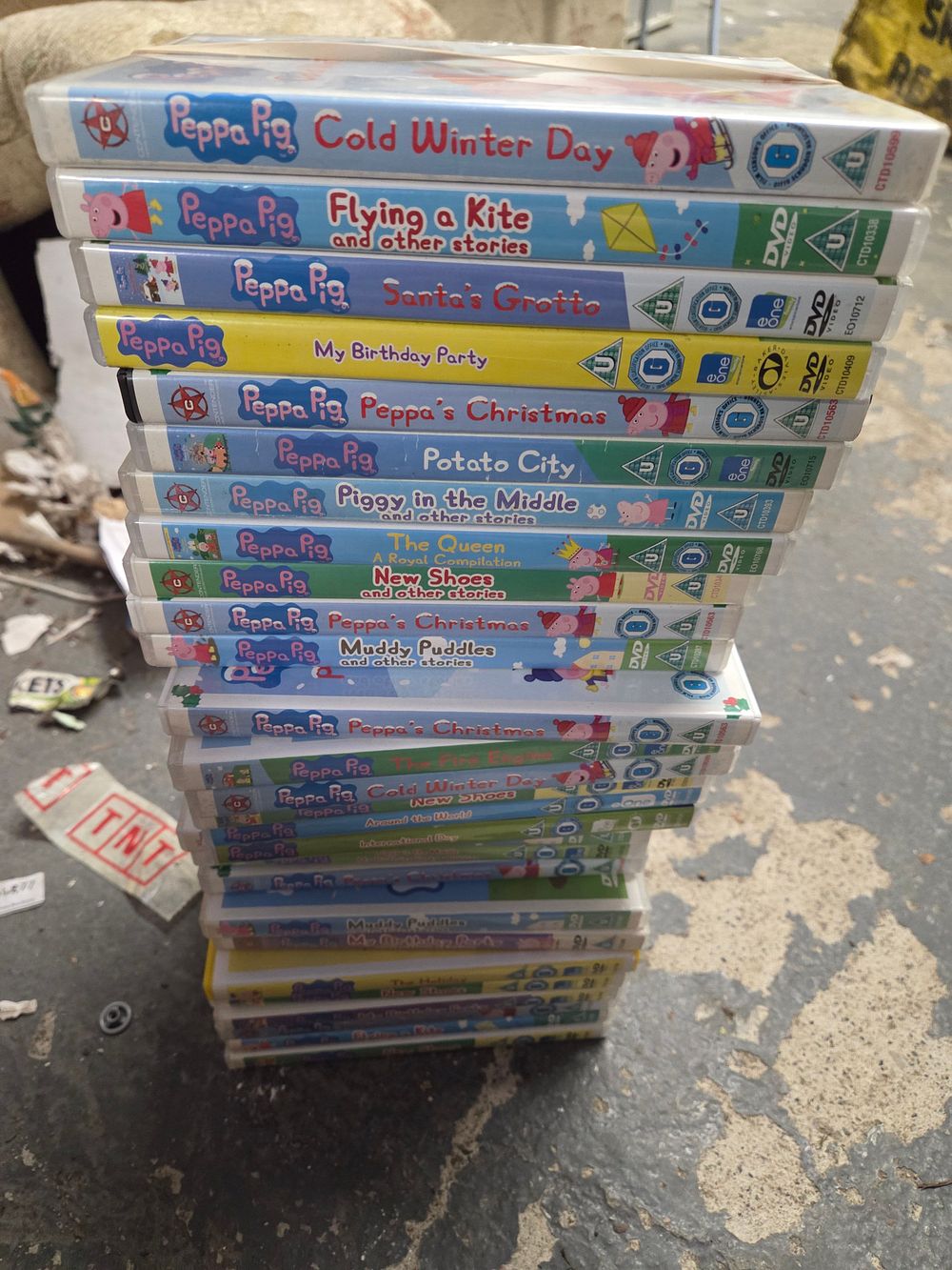 Lot 379 – A Collection of 26 Peppa Pig Animated Series DVDs