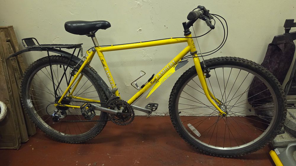 Lot 198 – A Keith Lambert Yellow Rigid Mountain Bike